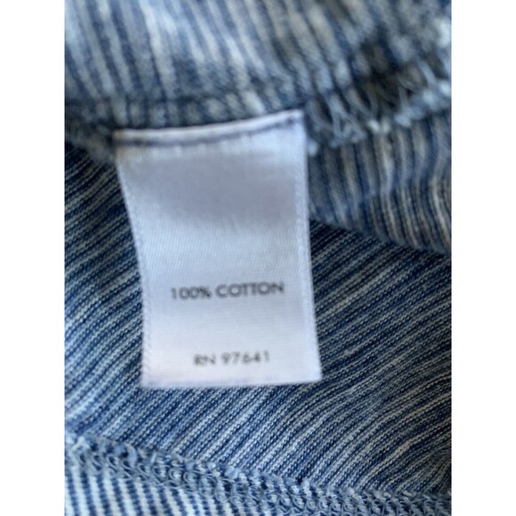 J. Jill pure jill indigo Tunic top Blue White Size Small - Picture 4 of 4